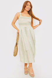 Tie Back Midi Dress