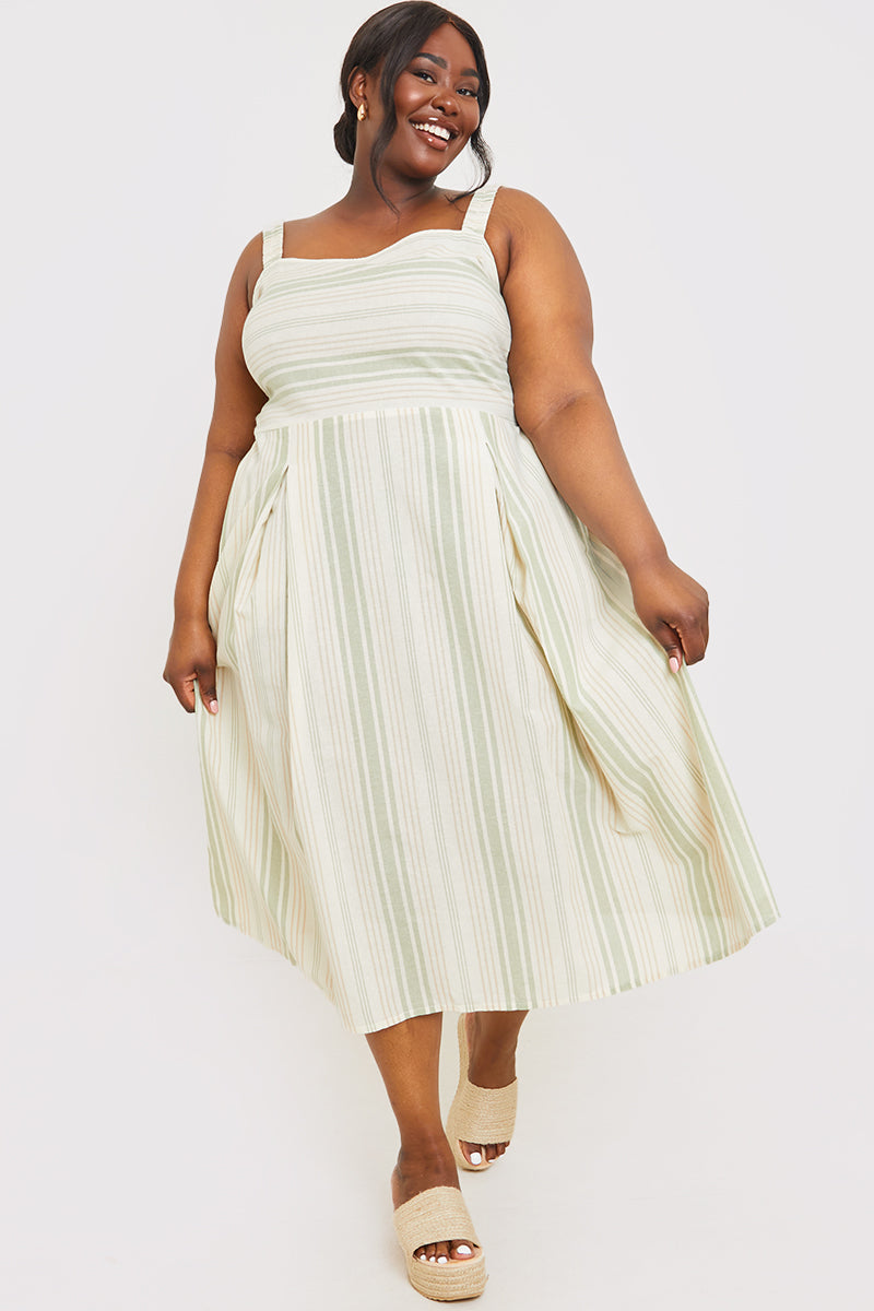 Tie Back Midi Dress