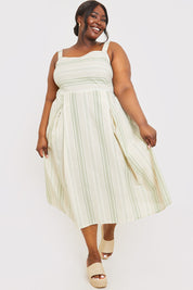 Tie Back Midi Dress