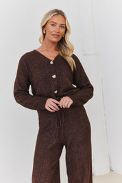 Recycled Cable Knit Button up Co-Ord Cardigan