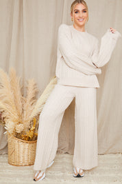 Recycled Cable Knit Jumper Co Ord