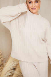 Recycled Cable Knit Jumper Co Ord