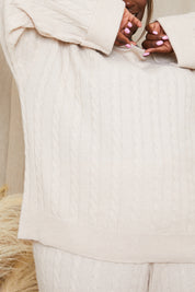 Recycled Cable Knit Jumper Co Ord