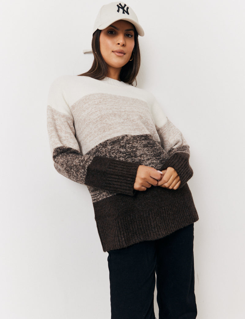 Recycled Tonal Crew Neck Jumper