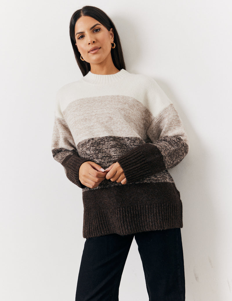 Recycled Tonal Crew Neck Jumper