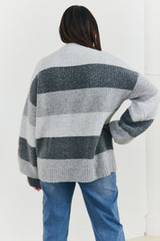 Recycled Stripe Tonal Knitted Jumper