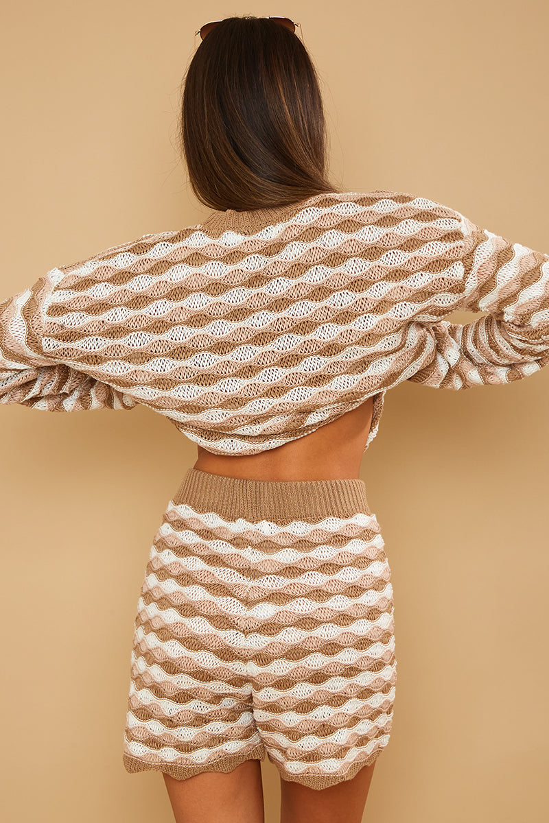 Stripe Detail Knit Short