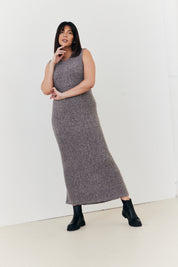Recycled Crew Neck Knit Co-Ord Midaxi Dress