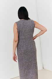 Recycled Crew Neck Knit Co-Ord Midaxi Dress