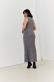 Recycled Crew Neck Knit Co-Ord Midaxi Dress