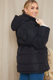 Recycled Elasticated Waist Puffer Coat
