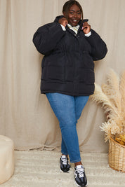 Recycled Elasticated Waist Puffer Coat