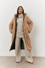 Reversible Longline Puffer Coat