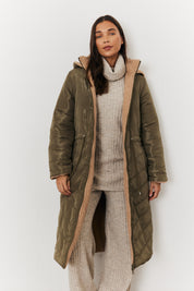 Reversible Longline Puffer Coat