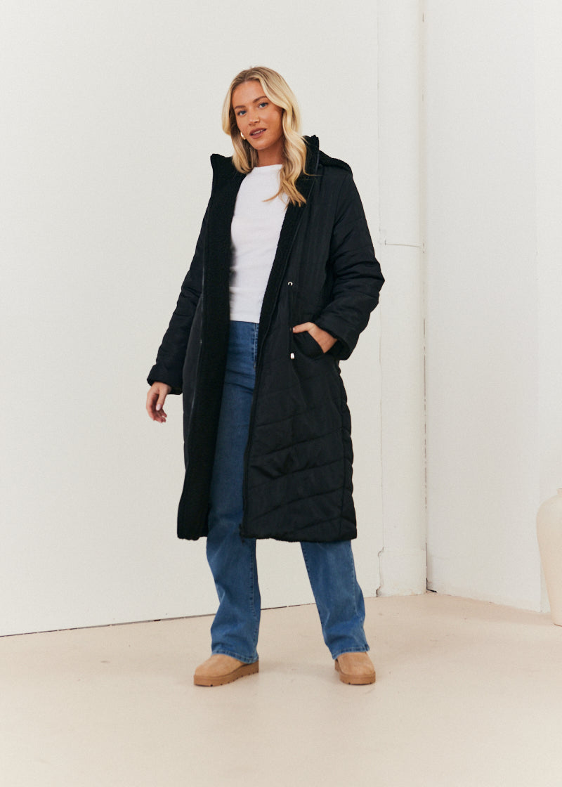 Reversible Longline Puffer Coat