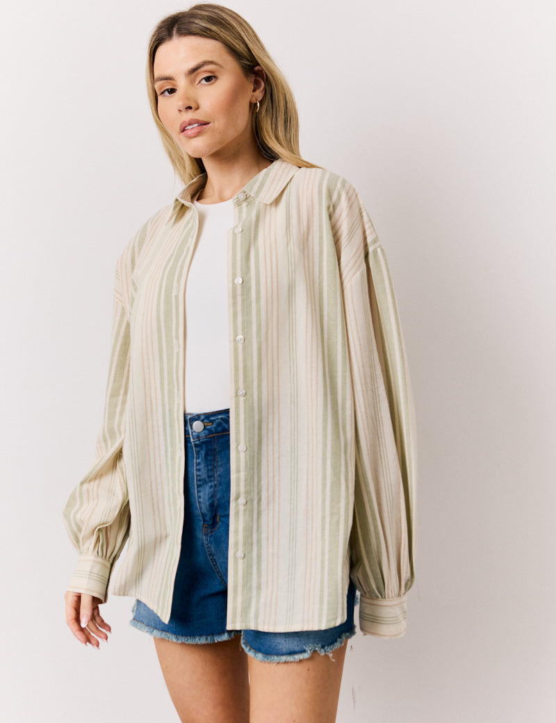 Green Stripe Shirt