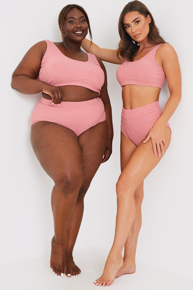 Towelling Control Bikini Bottoms