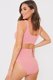 Towelling Control Bikini Bottoms