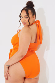 Wrap Tie Front Swimsuit