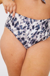 Leoprad Print Control High Waisted Bikini Bottoms