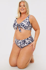 Leoprad Print Control High Waisted Bikini Bottoms