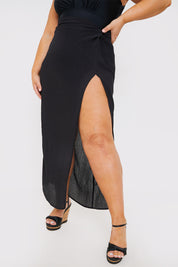 Twist Front Beach Skirt