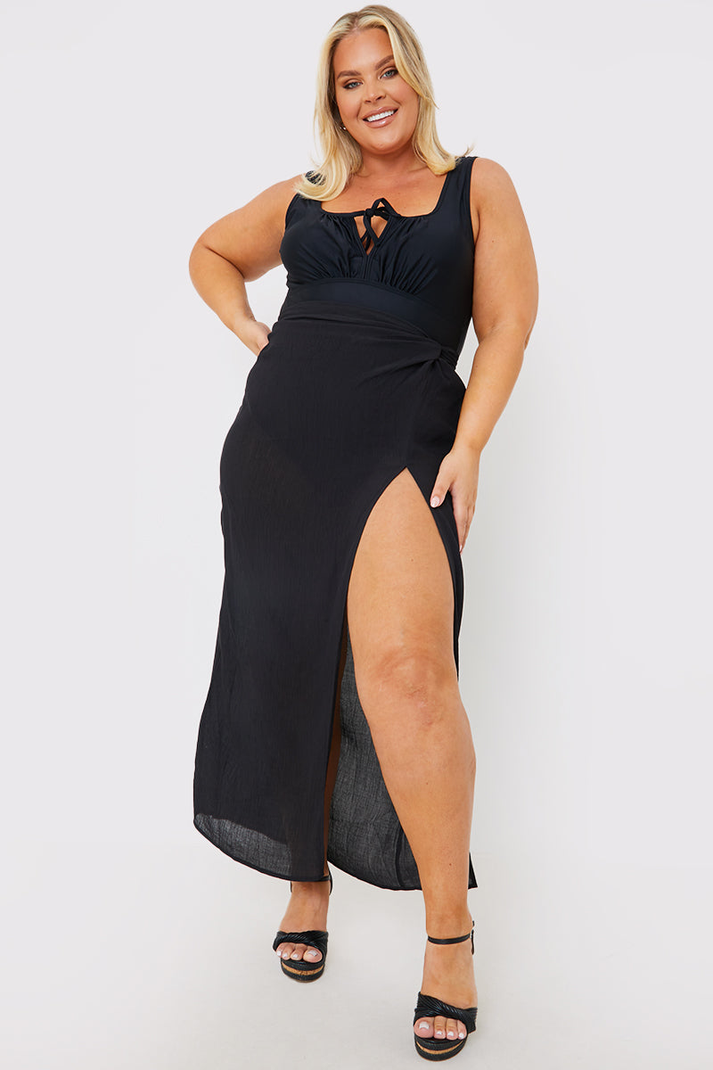 Twist Front Beach Skirt