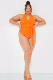 Wrap Tie Front Swimsuit