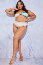 Ombre Bandeau Bikini Top