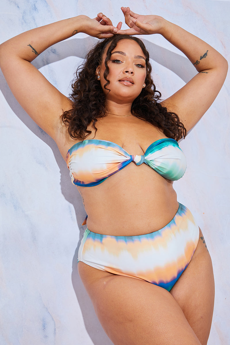 Ombre Bandeau Bikini Top