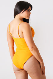 Control Crinkle Wrap Front O Ring Swimsuit
