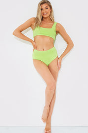 Sculpt and Control Crinkle High Waisted Bikini Bottom
