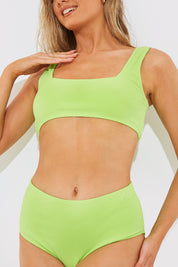 Sculpt and Control Crinkle High Waisted Bikini Bottom