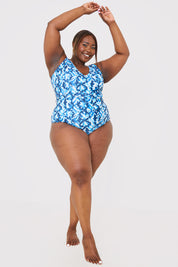Plunge Belted Swimsuit
