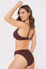 Textured Triangle Bikini Top
