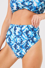 Abstract Print High Waisted Bikini Bottoms - InTheStyle
