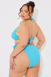 Sculpt and Control Crinkle Tie Side Bikini Bottom