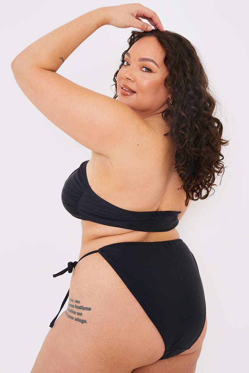 Halterneck Ring Detail Bikini Top