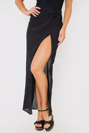 Twist Front Beach Skirt