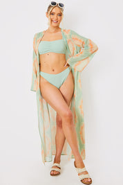 Tie Front Midi Kimono