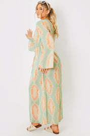 Tie Front Midi Kimono
