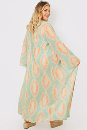 Tie Front Midi Kimono