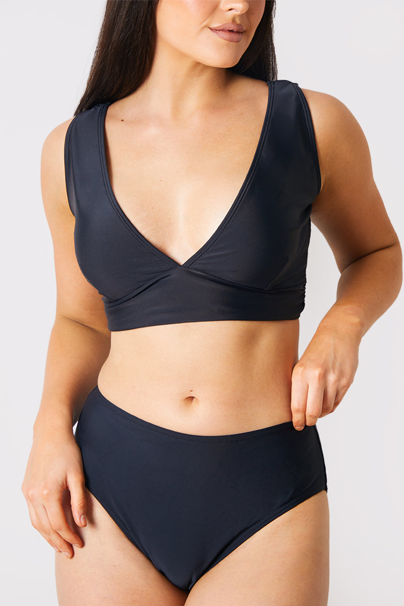 Control High Waist Full Breif Bikini Bottom
