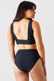 Control High Waist Full Breif Bikini Bottom