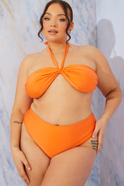 High Waist High Leg Bikini Bottom