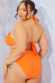 High Waist High Leg Bikini Bottom