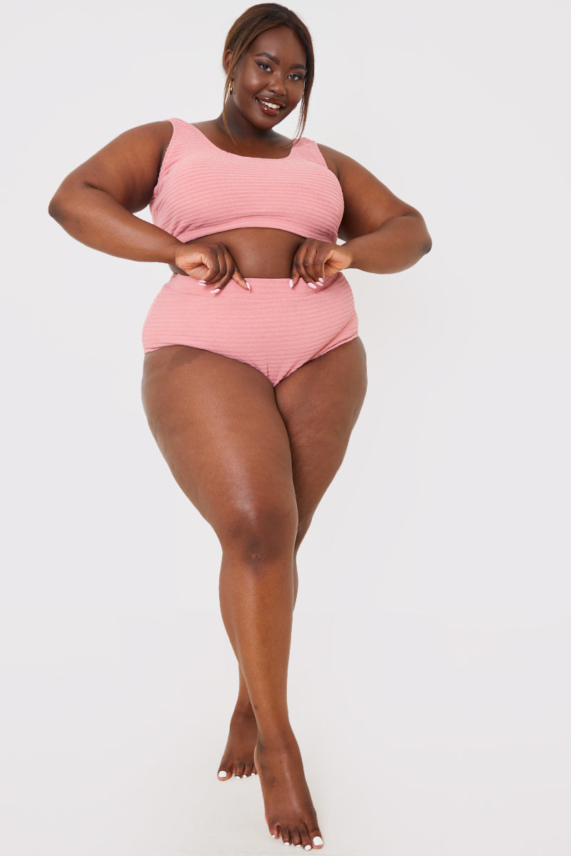 Towelling Control Bikini Bottoms