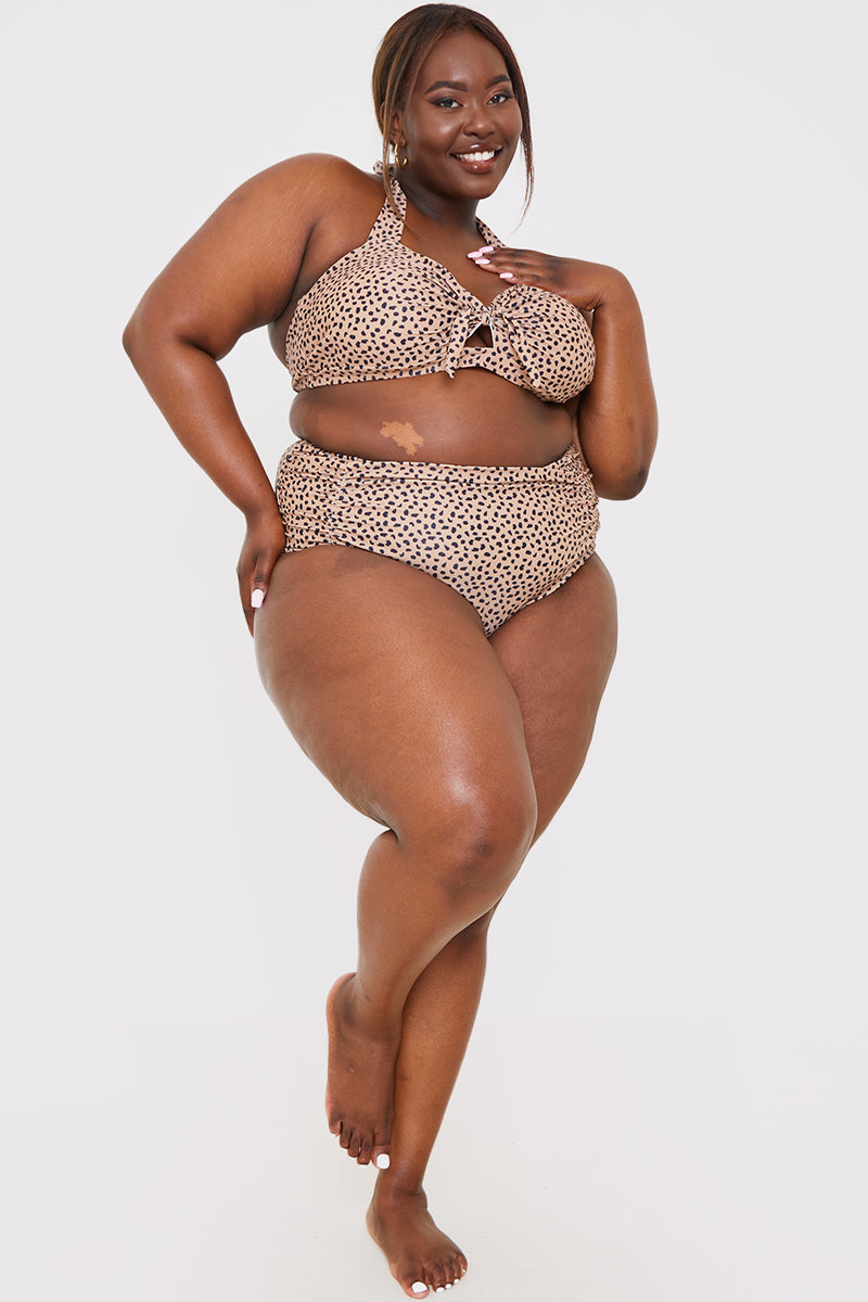 Recycled High Waisted Control Bikini Bottoms