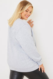 Blvd Slogan Printed Sweatshirt
