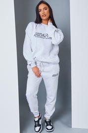 'Athletic Club' Slogan Oversized Sweater